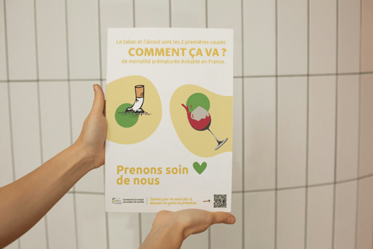 Addictions affiche mockup
