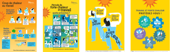 Affiches INRS canicule