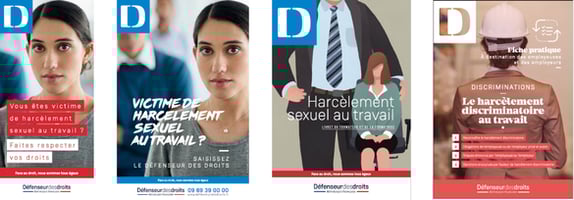 Affiches et kits harcelement défenseur des droits