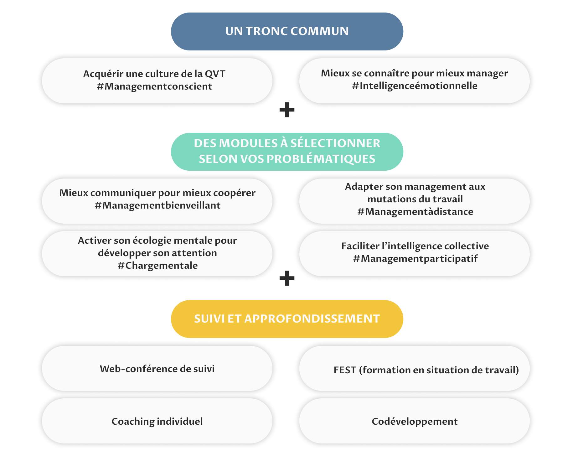 Schéma parcours QVT Managers