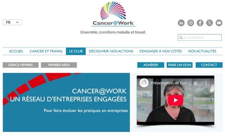 sensibilisation cancer au travail